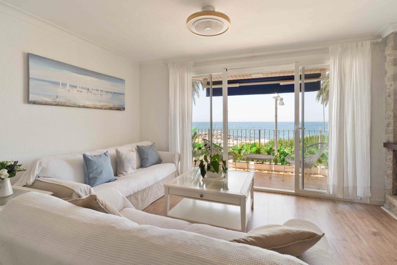 Apartamento Primera Linea De Mar Con Espectaculares Vistas Lejlighed Sant Pol De Mar Eksteriør billede